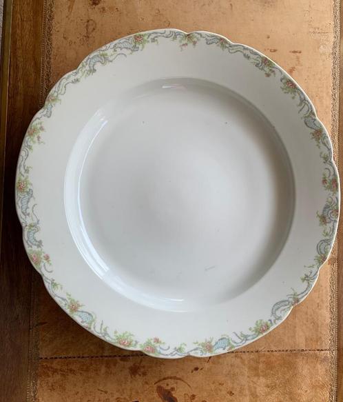 Antieke, grote schaal - Limoges Frankrijk - 45 cm doorsnede, Antiek en Kunst, Antiek | Servies los, Ophalen