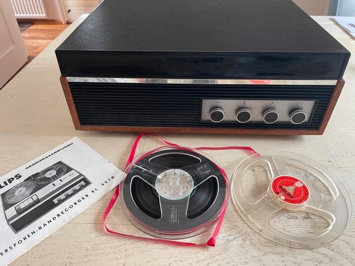 Philips Viersporen Bandrecorder EL 3578, Audio, Tv en Foto, Bandrecorders, Bandrecorder, Met banden, Ophalen