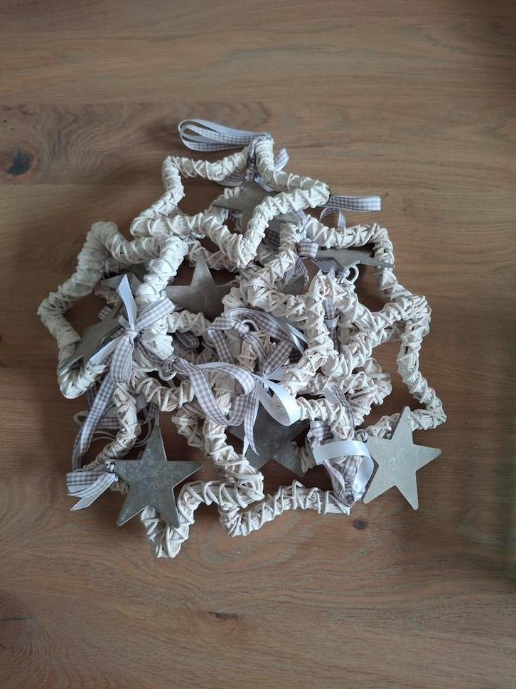 Rotan Kerststerren - Feestelijke Decoratie, Diversen, Kerst, Ophalen of Verzenden