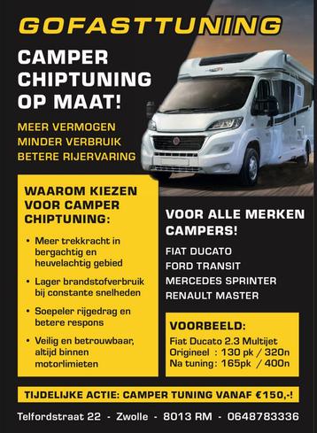 Camper chiptuning op Maat Vanaf 150  beschikbaar voor biedingen
