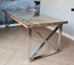 Richmond eettafel hout/glas, Ophalen, 100 tot 150 cm, 50 tot 100 cm, Minder dan 50 cm