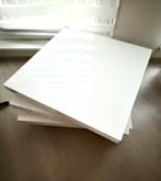 Mooie Draaibare vierkante witte salon tafel glanzend, Ophalen, Vierkant, 50 tot 100 cm, Zo goed als nieuw