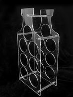 Vintage jaren 70 perspex wijnrek voor 7 flessen, Ophalen, Kunststof, Gebruikt, 5 tot 15 flessen
