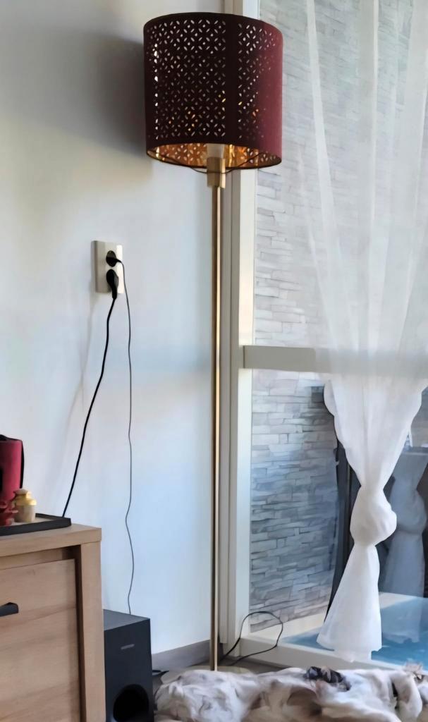 Ikea Lampen Bordeaux Rood - Set van 4, Huis en Inrichting, Lampen | Vloerlampen, Gebruikt, Ophalen