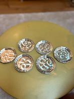 Quist verzilverde onderzetters 6 stuks, Ophalen of Verzenden, Gebruikt, Glas of Kopje