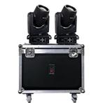 Bundel 2x DJLicht 100W Beam Movinghead Zwart met accu case, Muziek en Instrumenten, Licht en Laser, ., Nieuw, Ophalen of Verzenden
