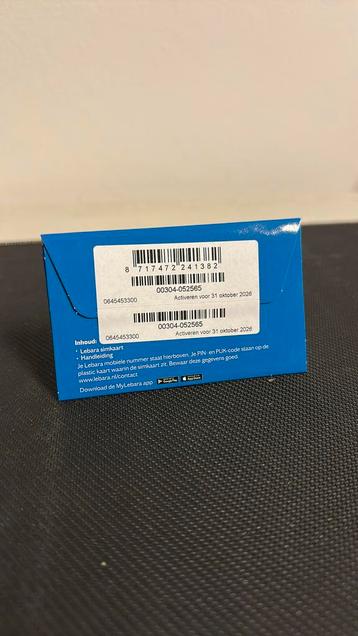 Lebara prepaid simkaart 06 - 4545 3300 beschikbaar voor biedingen