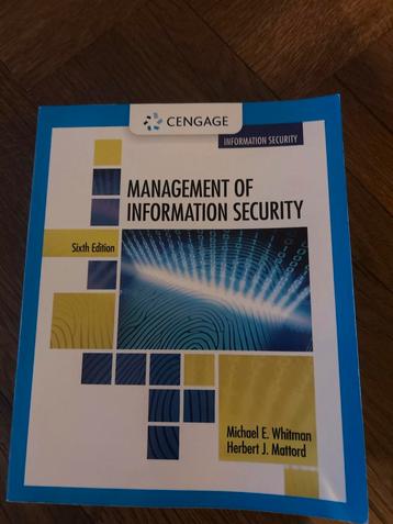 Management of Information Security - 6th Edition beschikbaar voor biedingen
