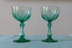 2 antieke kristallen glaasjes, Verzamelen, Glas en Borrelglaasjes, Ophalen, Zo goed als nieuw, Overige typen