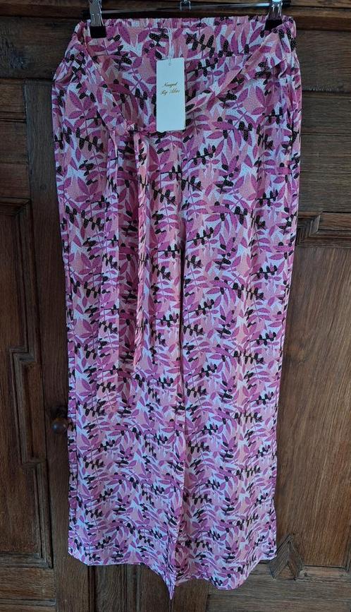 Nieuw! Luchtige zomerbroek Nougat, valt L/42, Kleding | Dames, Broeken en Pantalons, Nieuw, Maat 42/44 (L), Roze, Lang, Ophalen of Verzenden