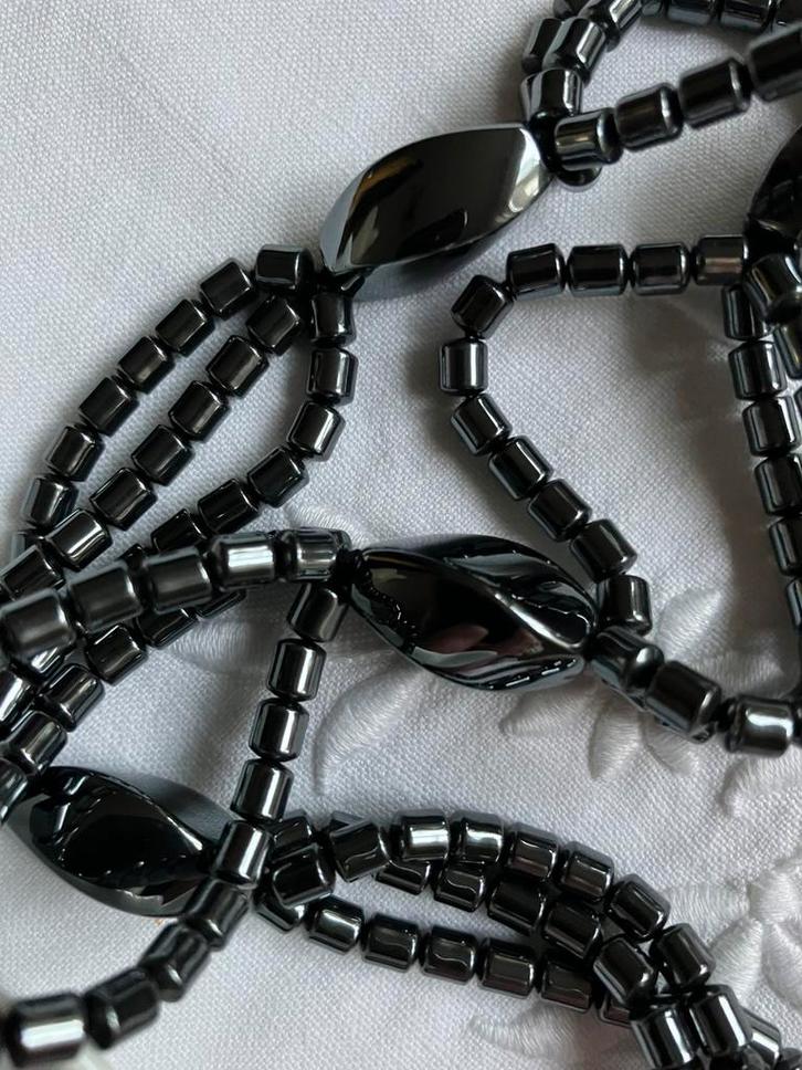 Hematiet trommelsteen edelstenen ketting, Sieraden, Tassen en Uiterlijk, Edelstenen, Nieuw, Ophalen of Verzenden