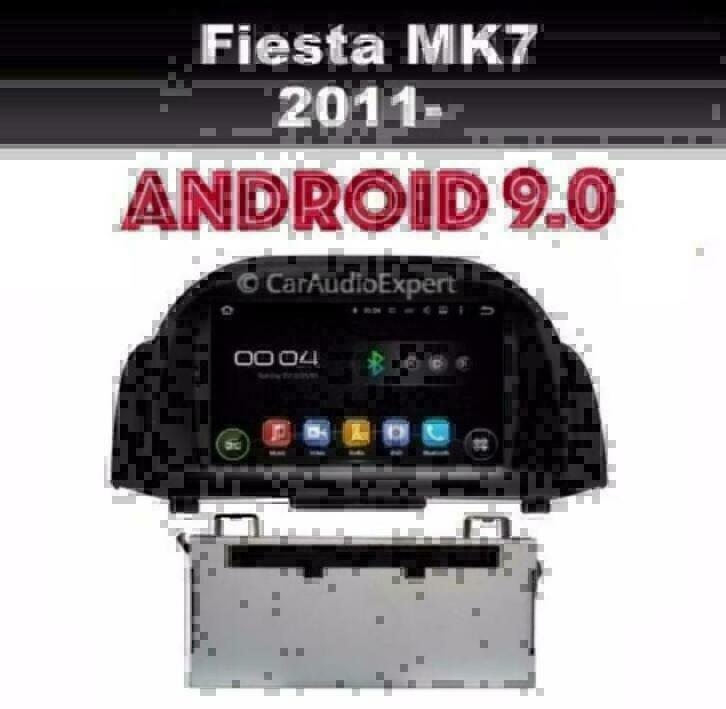 Ford Fiesta MK7 radio navigatie android 9.0 wifi dab+ carkit, Auto diversen, Autoradio's, Nieuw, Ophalen of Verzenden