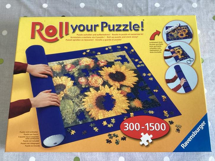 Puzzelmat Roll Your Puzzle - Tot 1500 Stukjes, Hobby en Vrije tijd, Denksport en Puzzels, Zo goed als nieuw, Legpuzzel, 500 t/m 1500 stukjes