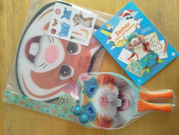 AH Hamster Vakantie speelboek Zonnescherm Beach Tennis set beschikbaar voor biedingen
