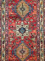 Vintage Perzisch wol vloerkleed loper Karaja 69x434cm, Persian Perzisch vintage oosters hype, Crème, Gebruikt, 200 cm of meer