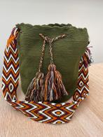 Nieuw: Groene Wayuu Mochila Tas - Handgemaakt in Colombia, Sieraden, Tassen en Uiterlijk, Ophalen of Verzenden, Nieuw, Groen