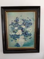 Marion Rice - Bloemenstilleven op emaille, Antiek en Kunst, Ophalen of Verzenden