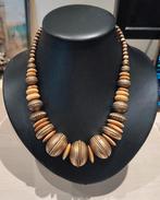 Antieke berber ketting Afrikaanse messing en botten, Sieraden, Tassen en Uiterlijk, Antieke sieraden, Verzenden, Koper, Ketting
