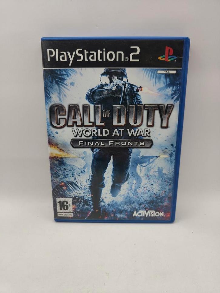 Call of Duty World at War: Final Fronts - PS2, Spelcomputers en Games, Games | Sony PlayStation 2, Gebruikt, Shooter, 1 speler