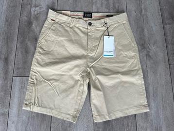 Scotch & Soda Stuart beige gave nieuwe short (Maat W31) beschikbaar voor biedingen