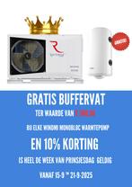 WARMTEPOMP 10% korting en gratis buffervat ( PRINSJES WEEK ), Doe-het-zelf en Verbouw, Verwarming en Radiatoren, Ophalen, Overige typen