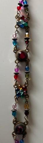 Prachtige armband met gekleurde kristallen, Ophalen of Verzenden, Gebruikt, Overige materialen, Met kristal