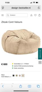 Vetsak zitzak 110x70, Ophalen, Gebruikt, Beige, Zitzak