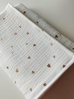 Laken mousseline, hydrofiel met foil hartjes, Ophalen of Verzenden, Nieuw, Meisje, Overige typen