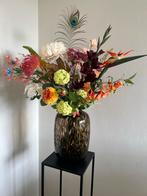 Zijden Boeket met Vaas - Prachtige Decoratie, Huis en Inrichting, Woonaccessoires | Vazen, Ophalen, Overige kleuren, 50 tot 75 cm