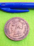 Franse Spotpenning -> Napoleon III – 1870 - Brons - France, Ophalen of Verzenden, Brons, Buitenland