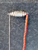 new design bloedkoraal 14 krt goud UNIEK!!, Verzenden, Goud, Ketting