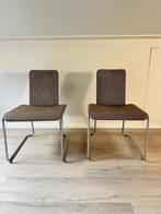 Vintage design stoel Walter Antonis, Ophalen, Gebruikt, Twee, Bruin