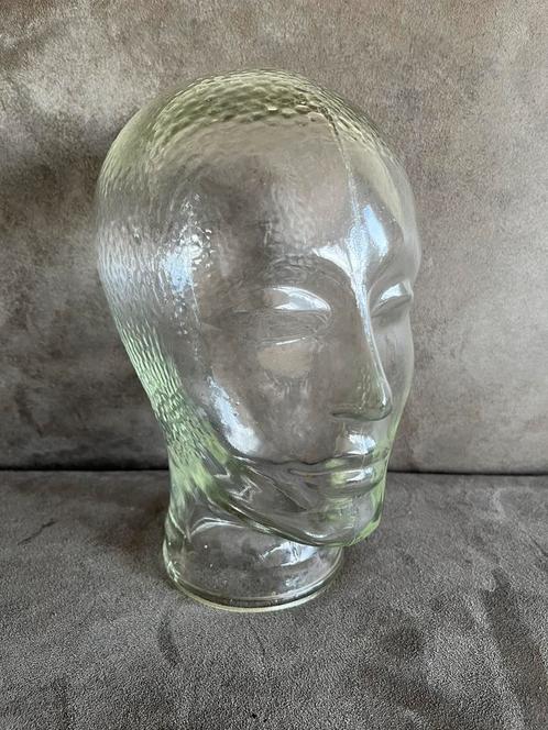 Vintage glazen hoofd, Huis en Inrichting, Woonaccessoires | Overige, Zo goed als nieuw, Ophalen of Verzenden