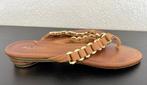 Aldo platte leren sandalen met kettinkje, Kleding | Dames, Ophalen, Bruin, Sandalen of Muiltjes, Zo goed als nieuw