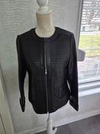 Gerry Weber leren jasje maat 40 - Eyecatcher!, Kleding | Dames, Maat 38/40 (M), Zwart, Ophalen of Verzenden, Zo goed als nieuw