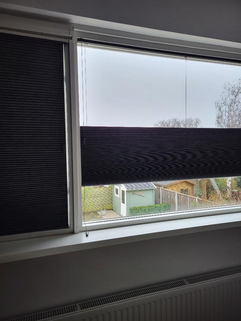 3x PLISSÉ GORDIJN TOP DOWN BOTTOM UP grijs in diverse maten, Huis en Inrichting, Stoffering | Gordijnen en Lamellen, Gebruikt