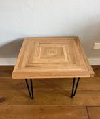 Salontafel Bijzettafel Plantentafel eiken 50x50x43  Wow!, Ophalen, Minder dan 45 cm, Minder dan 55 cm, Vierkant