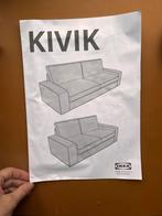 Nieuwe Ikea Kivik bankhoes 3-zits, 75 tot 100 cm, Ophalen of Verzenden, Rechte bank, Stof