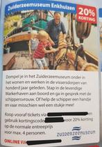 Zuiderzeemuseum Enkhuizen kortingsbon, Tickets en Kaartjes, Drie personen of meer, Kortingskaart