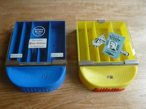 reclame Gillette memorablia, Verzamelen, Merken en Reclamevoorwerpen, Gebruikt, Reclamebord, Ophalen of Verzenden