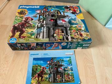 Compleet-Playmobil 9429 basiskamp van de explorers met T rex