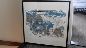 SAM MIDDLETON ; grote gesigneerde litho, ingelijst beschikbaar voor biedingen