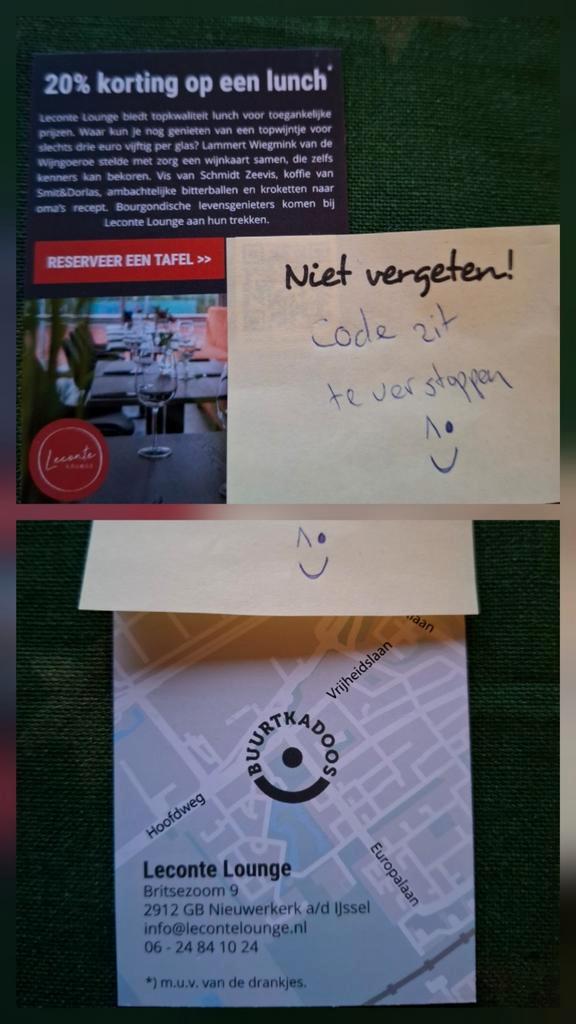 Kortingscode uiteten, Tickets en Kaartjes, Kortingen en Cadeaubonnen, Twee personen, Kortingsbon