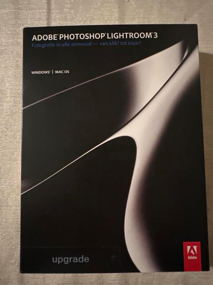Adobe Photoshop Lightroom 3 Upgrade - Windows/Mac, Computers en Software, Ontwerp- en Bewerkingssoftware, Gebruikt, MacOS, Windows