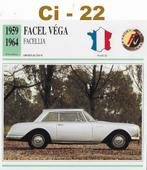CI22 Autokaart Facel Vega Facellia ( 1959- 1964 ), Verzenden, Zo goed als nieuw, Auto's