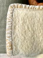 Toffe lichtgele vintage wollen deken, Huis en Inrichting, Woonaccessoires | Plaids en Woondekens, Ophalen of Verzenden, Zo goed als nieuw