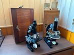 2 microscopen uit jaren 50, merken Ernst Leitz, Otto Seibert, Audio, Tv en Foto, Optische apparatuur | Microscopen, Ophalen, Gebruikt