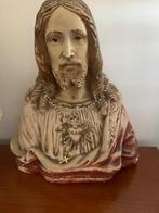 Mooi antiek borstbeeld van Jezus, Ophalen of Verzenden