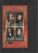Djibouti componisten, Postzegels en Munten, Ophalen of Verzenden, Overige landen, Gestempeld