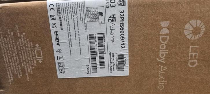 Nieuwe Philips 32" LED TV in doos, Audio, Tv en Foto, Televisies, Ophalen